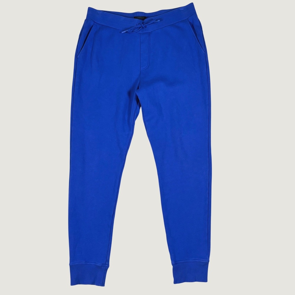 Greyson Jogger Sweatpants Men's L Blue Fleece Drawstring Athletic Lounge Luxury